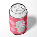 Elephant Big Polkadots Can or Bottle Hugger Cooler Sleeve for Standard 12 oz Cans, Insulated Foam Beer & Soda Can Hugger Reusable