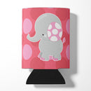Elephant Big Polkadots Can or Bottle Hugger Cooler Sleeve for Standard 12 oz Cans, Insulated Foam Beer & Soda Can Hugger Reusable