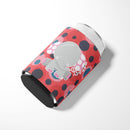 Elephant Lots of Polkadots Can or Bottle Hugger Cooler Sleeve for Standard 12 oz Cans, Insulated Foam Beer & Soda Can Hugger Reusable