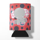 Elephant Lots of Polkadots Can or Bottle Hugger Cooler Sleeve for Standard 12 oz Cans, Insulated Foam Beer & Soda Can Hugger Reusable