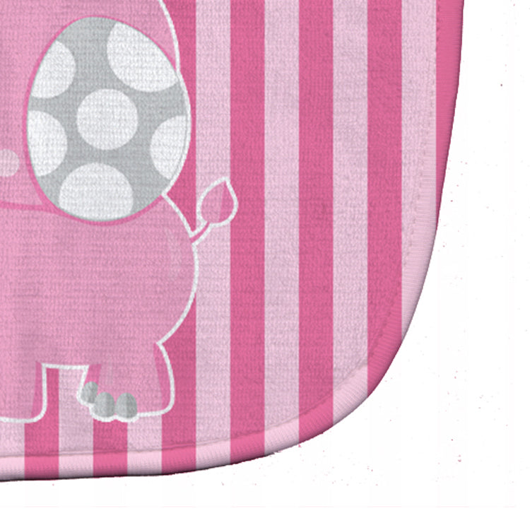 Elephant on Pink Stripes Baby Bib BB6955BIB