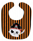 Halloween Ghost Pirate Baby Bib Easy-Clean Baby Bib Baby Feeding Accessory Baby Mealtime Essential, 10 x 13, Multicolor