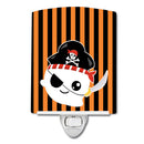 Halloween Ghost Pirate Ceramic Night Light Compact, UL-Certified, Ideal for Bedroom, Bathroom, Nursery, Hallway, Kitchen, 6x4x3, Multicolor