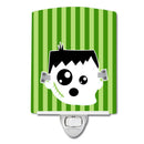 Halloween Ghost Frankenstein Ceramic Night Light Compact, UL-Certified, Ideal for Bedroom, Bathroom, Nursery, Hallway, Kitchen, 6x4x3, Multicolor