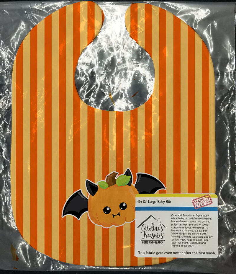 Halloween Pumpkin Bat Baby Bib BB6959BIB