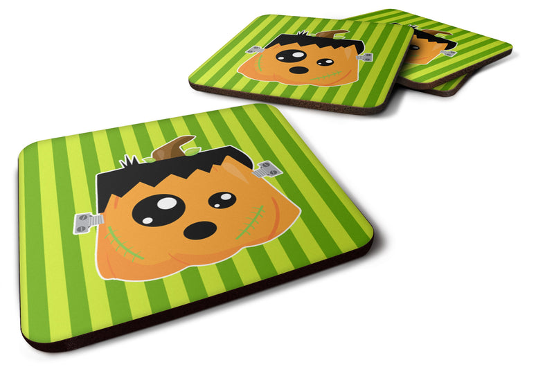 Halloween Pumpkin Frankenstein Foam Coaster Set of 4 BB6961FC