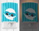 Halloween Ghost Superhero Ceramic Night Light Compact, UL-Certified, Ideal for Bedroom, Bathroom, Nursery, Hallway, Kitchen, 6x4x3, Multicolor