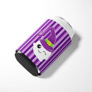 Halloween Ghost Witch Can or Bottle Hugger Cooler Sleeve for Standard 12 oz Cans, Insulated Foam Beer & Soda Can Hugger Reusable