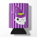 Halloween Ghost Witch Can or Bottle Hugger Cooler Sleeve for Standard 12 oz Cans, Insulated Foam Beer & Soda Can Hugger Reusable