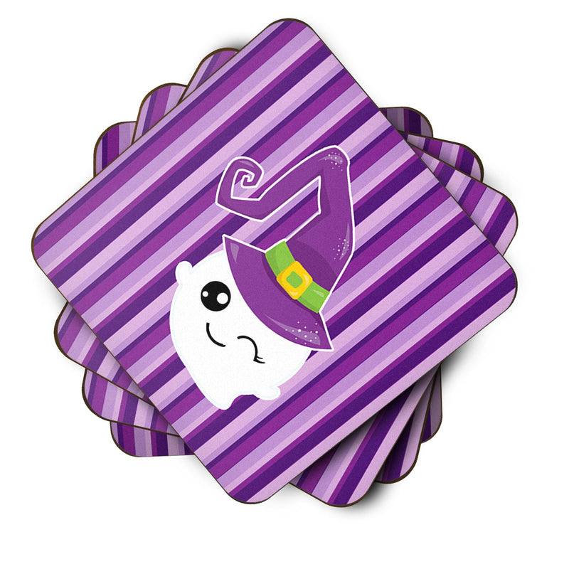 Halloween Ghost Witch Foam Coaster Set of 4 BB6966FC