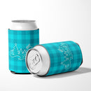 Christmas Tree Reindeer Blue Can or Bottle Hugger Cooler Sleeve for Standard 12 oz Cans, Insulated Foam Beer & Soda Can Hugger Reusable