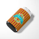 Christmas Wreath Believe Can or Bottle Hugger Cooler Sleeve for Standard 12 oz Cans, Insulated Foam Beer & Soda Can Hugger Reusable