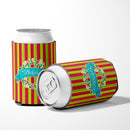 Christmas Wreath Believe Can or Bottle Hugger Cooler Sleeve for Standard 12 oz Cans, Insulated Foam Beer & Soda Can Hugger Reusable