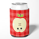 Apple Face Can or Bottle Hugger Cooler Sleeve for Standard 12 oz Cans, Insulated Foam Beer & Soda Can Hugger Reusable