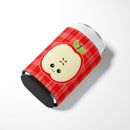 Apple Face Can or Bottle Hugger Cooler Sleeve for Standard 12 oz Cans, Insulated Foam Beer & Soda Can Hugger Reusable