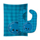 Blueberry Face Baby Bib & Burp Cloth BB6984STBU