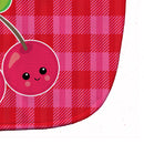 Cherry Faces Baby Bib Easy-Clean Baby Bib Baby Feeding Accessory Baby Mealtime Essential, 10 x 13, Multicolor