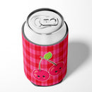 Cherry Faces Can or Bottle Hugger Cooler Sleeve for Standard 12 oz Cans, Insulated Foam Beer & Soda Can Hugger Reusable