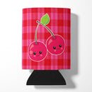 Cherry Faces Can or Bottle Hugger Cooler Sleeve for Standard 12 oz Cans, Insulated Foam Beer & Soda Can Hugger Reusable
