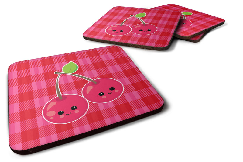 Cherry Faces Foam Coaster Set of 4 BB6985FC