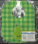 Pear Face Baby Bib Easy-Clean Baby Bib Baby Feeding Accessory Baby Mealtime Essential, 10 x 13, Multicolor