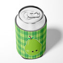 Pear Face Can or Bottle Hugger Cooler Sleeve for Standard 12 oz Cans, Insulated Foam Beer & Soda Can Hugger Reusable