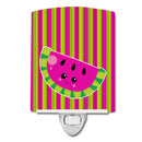 Watermelon Face Ceramic Night Light Compact, UL-Certified, Ideal for Bedroom, Bathroom, Nursery, Hallway, Kitchen, 6x4x3, Multicolor