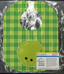 Lime Face Baby Bib Easy-Clean Baby Bib Baby Feeding Accessory Baby Mealtime Essential, 10 x 13, Multicolor