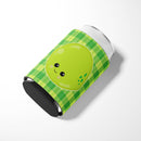 Lime Face Can or Bottle Hugger Cooler Sleeve for Standard 12 oz Cans, Insulated Foam Beer & Soda Can Hugger Reusable