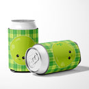 Lime Face Can or Bottle Hugger Cooler Sleeve for Standard 12 oz Cans, Insulated Foam Beer & Soda Can Hugger Reusable