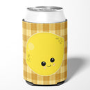 Lemon Face Can or Bottle Hugger Cooler Sleeve for Standard 12 oz Cans, Insulated Foam Beer & Soda Can Hugger Reusable