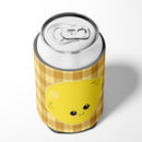 Lemon Face Can or Bottle Hugger Cooler Sleeve for Standard 12 oz Cans, Insulated Foam Beer & Soda Can Hugger Reusable
