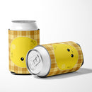 Lemon Face Can or Bottle Hugger Cooler Sleeve for Standard 12 oz Cans, Insulated Foam Beer & Soda Can Hugger Reusable