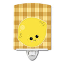 Lemon Face Ceramic Night Light Compact, UL-Certified, Ideal for Bedroom, Bathroom, Nursery, Hallway, Kitchen, 6x4x3, Multicolor