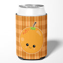 Orange Face Can or Bottle Hugger Cooler Sleeve for Standard 12 oz Cans, Insulated Foam Beer & Soda Can Hugger Reusable