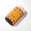 Orange Face Can or Bottle Hugger Cooler Sleeve for Standard 12 oz Cans, Insulated Foam Beer & Soda Can Hugger Reusable