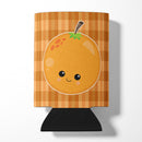 Orange Face Can or Bottle Hugger Cooler Sleeve for Standard 12 oz Cans, Insulated Foam Beer & Soda Can Hugger Reusable
