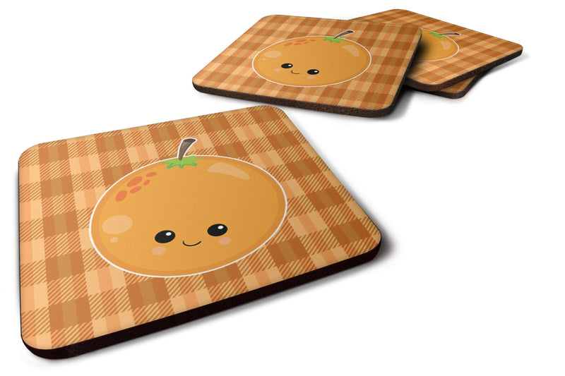 Orange Face Foam Coaster Set of 4 BB6991FC