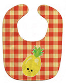Pineapple Face Baby Bib Easy-Clean Baby Bib Baby Feeding Accessory Baby Mealtime Essential, 10 x 13, Multicolor