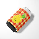 Pineapple Face Can or Bottle Hugger Cooler Sleeve for Standard 12 oz Cans, Insulated Foam Beer & Soda Can Hugger Reusable