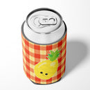 Pineapple Face Can or Bottle Hugger Cooler Sleeve for Standard 12 oz Cans, Insulated Foam Beer & Soda Can Hugger Reusable