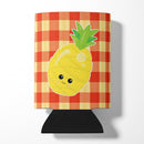 Pineapple Face Can or Bottle Hugger Cooler Sleeve for Standard 12 oz Cans, Insulated Foam Beer & Soda Can Hugger Reusable