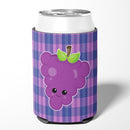 Grape Face Can or Bottle Hugger Cooler Sleeve for Standard 12 oz Cans, Insulated Foam Beer & Soda Can Hugger Reusable