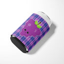 Grape Face Can or Bottle Hugger Cooler Sleeve for Standard 12 oz Cans, Insulated Foam Beer & Soda Can Hugger Reusable