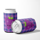 Grape Face Can or Bottle Hugger Cooler Sleeve for Standard 12 oz Cans, Insulated Foam Beer & Soda Can Hugger Reusable
