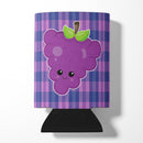 Grape Face Can or Bottle Hugger Cooler Sleeve for Standard 12 oz Cans, Insulated Foam Beer & Soda Can Hugger Reusable