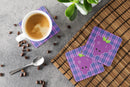 Grape Face Foam Coasters Set of 4 Cup Coasters for Indoor Outdoor, Tabletop Protection, Anti Slip, Mouse pad Material