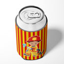 Fireman Boy Can or Bottle Hugger Cooler Sleeve for Standard 12 oz Cans, Insulated Foam Beer & Soda Can Hugger Reusable