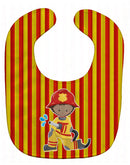 Fireman Boy Baby Bib Easy-Clean Baby Bib Baby Feeding Accessory Baby Mealtime Essential, 10 x 13, Multicolor