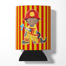 Fireman Boy Can or Bottle Hugger Cooler Sleeve for Standard 12 oz Cans, Insulated Foam Beer & Soda Can Hugger Reusable